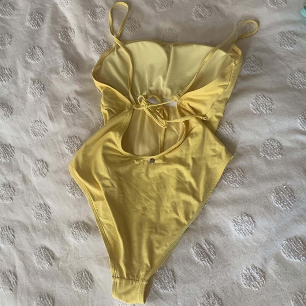 Garage Yellow One Piece Swimsuit - Picture 2 of 4